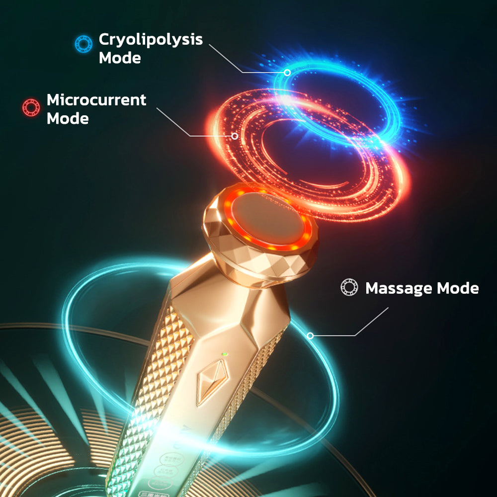GFOUK™ Microcurrent Cryolipolysis Mini Massage Device