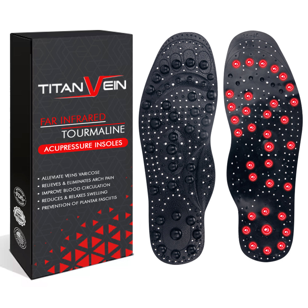 GFOUK™ TitanVein Far Infrared Tourmaline Acupressure Insoles