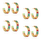 Rainbow Tourmaline Acupressure Lymphvity Earrings