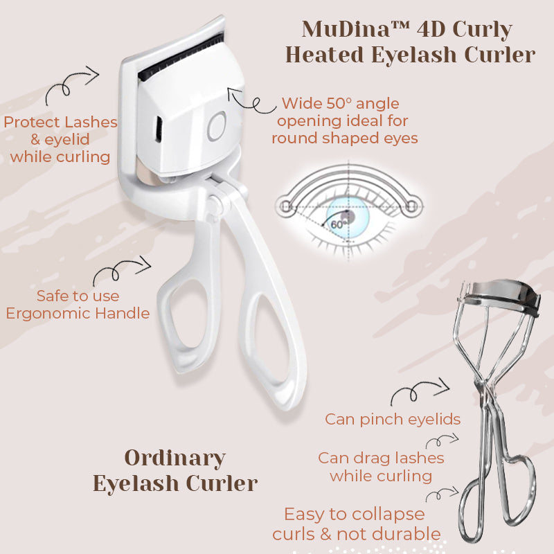 MuDina™ 4D Curly Heated Eyelash Curler